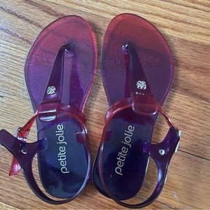 Petite Jolie Ombré Jelly Sandals NWOT